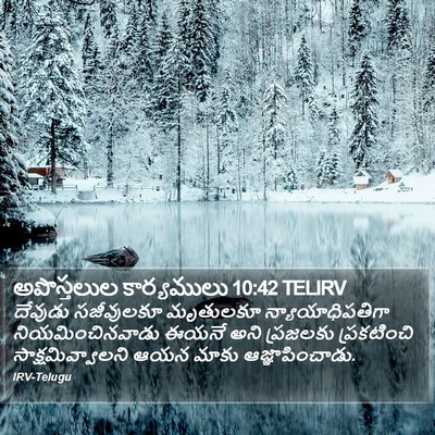 అపొస్తలుల కార్యములు 10:42 TELIRV Bible Verse Image