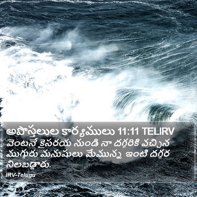 అపొస్తలుల కార్యములు 11:11 TELIRV Bible Verse Image