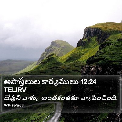 అపొస్తలుల కార్యములు 12:24 TELIRV Bible Verse Image
