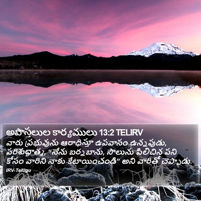 అపొస్తలుల కార్యములు 13:2 TELIRV Bible Verse Image
