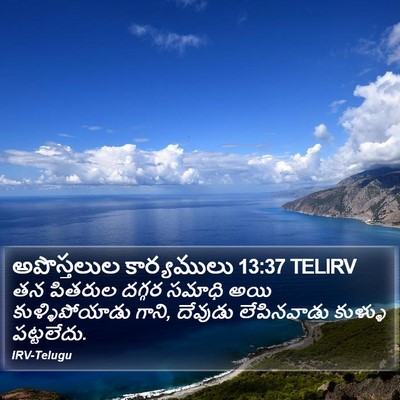 అపొస్తలుల కార్యములు 13:37 TELIRV Bible Verse Image