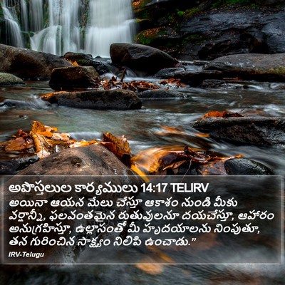 అపొస్తలుల కార్యములు 14:17 TELIRV Bible Verse Image