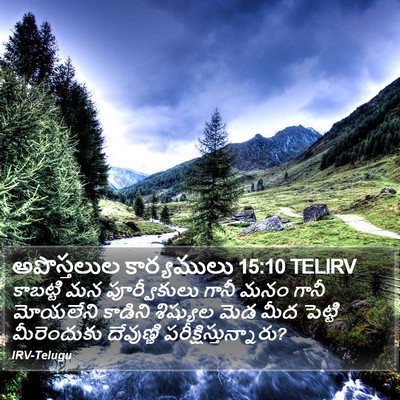 అపొస్తలుల కార్యములు 15:10 TELIRV Bible Verse Image