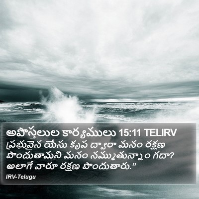 అపొస్తలుల కార్యములు 15:11 TELIRV Bible Verse Image