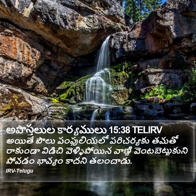 అపొస్తలుల కార్యములు 15:38 TELIRV Bible Verse Image