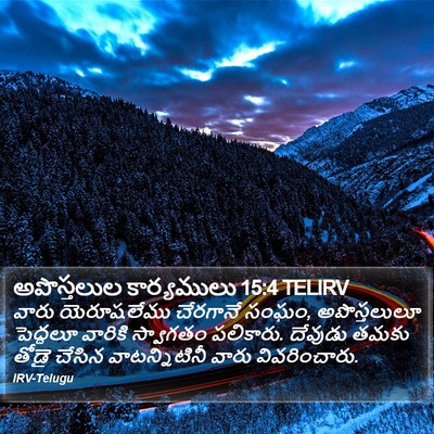 అపొస్తలుల కార్యములు 15:4 TELIRV Bible Verse Image