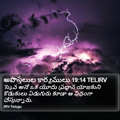 అపొస్తలుల కార్యములు 19:14 TELIRV Bible Verse Image