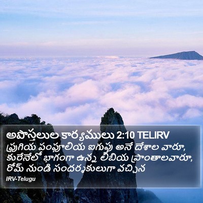 అపొస్తలుల కార్యములు 2:10 TELIRV Bible Verse Image