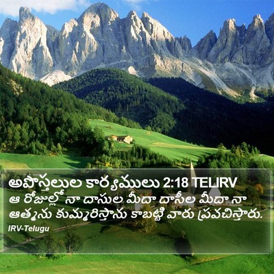 అపొస్తలుల కార్యములు 2:18 TELIRV Bible Verse Image