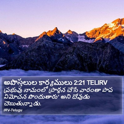 అపొస్తలుల కార్యములు 2:21 TELIRV Bible Verse Image