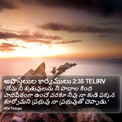 అపొస్తలుల కార్యములు 2:35 TELIRV Bible Verse Image