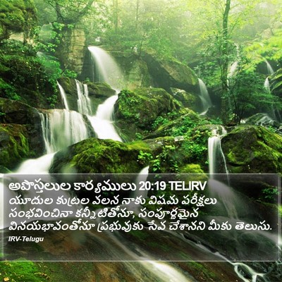 అపొస్తలుల కార్యములు 20:19 TELIRV Bible Verse Image