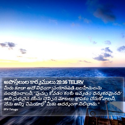 అపొస్తలుల కార్యములు 20:35 TELIRV Bible Verse Image