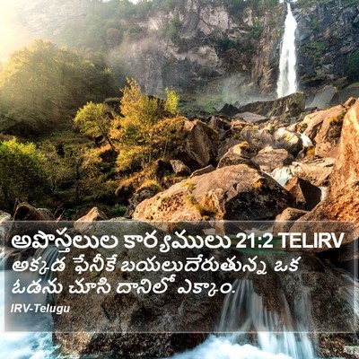 అపొస్తలుల కార్యములు 21:2 TELIRV Bible Verse Image