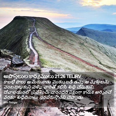 అపొస్తలుల కార్యములు 21:26 TELIRV Bible Verse Image