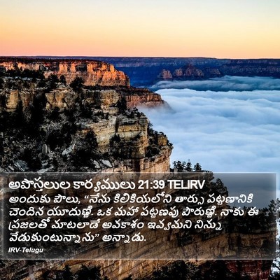 అపొస్తలుల కార్యములు 21:39 TELIRV Bible Verse Image