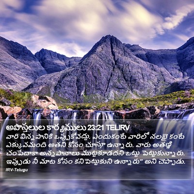 అపొస్తలుల కార్యములు 23:21 TELIRV Bible Verse Image