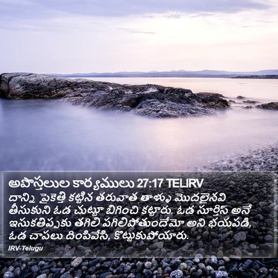అపొస్తలుల కార్యములు 27:17 TELIRV Bible Verse Image