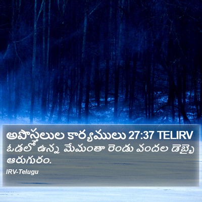 అపొస్తలుల కార్యములు 27:37 TELIRV Bible Verse Image