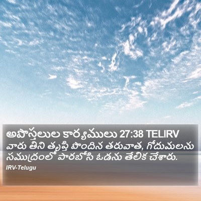 అపొస్తలుల కార్యములు 27:38 TELIRV Bible Verse Image