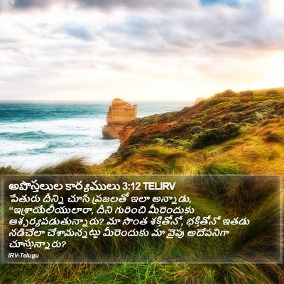 అపొస్తలుల కార్యములు 3:12 TELIRV Bible Verse Image