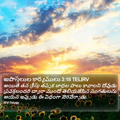 అపొస్తలుల కార్యములు 3:18 TELIRV Bible Verse Image