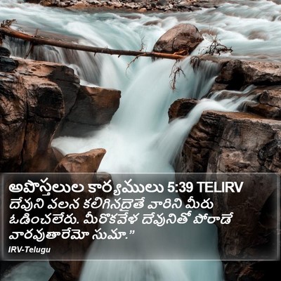 అపొస్తలుల కార్యములు 5:39 TELIRV Bible Verse Image