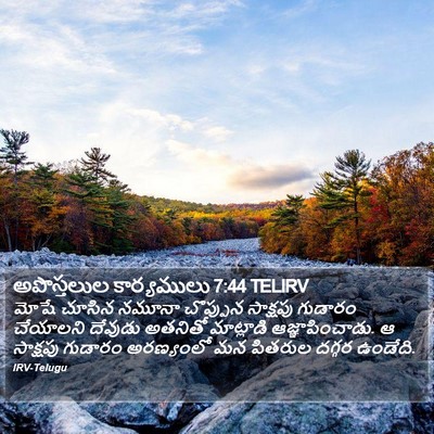 అపొస్తలుల కార్యములు 7:44 TELIRV Bible Verse Image