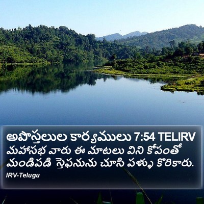 అపొస్తలుల కార్యములు 7:54 TELIRV Bible Verse Image