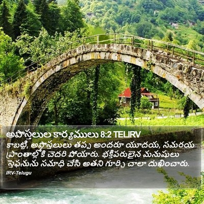 అపొస్తలుల కార్యములు 8:2 TELIRV Bible Verse Image