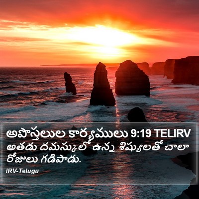 అపొస్తలుల కార్యములు 9:19 TELIRV Bible Verse Image