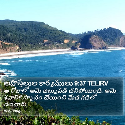 అపొస్తలుల కార్యములు 9:37 TELIRV Bible Verse Image