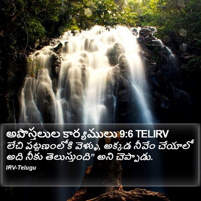 అపొస్తలుల కార్యములు 9:6 TELIRV Bible Verse Image