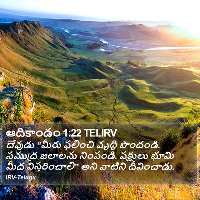 ఆదికాండం 1:22 TELIRV Bible Verse Image