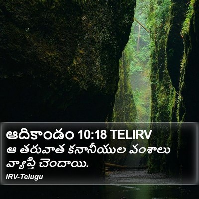 ఆదికాండం 10:18 TELIRV Bible Verse Image