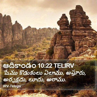 ఆదికాండం 10:22 TELIRV Bible Verse Image