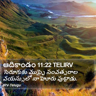 ఆదికాండం 11:22 TELIRV Bible Verse Image