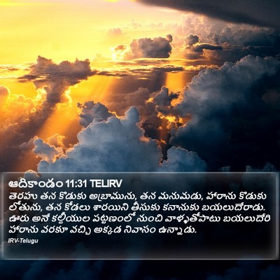 ఆదికాండం 11:31 TELIRV Bible Verse Image