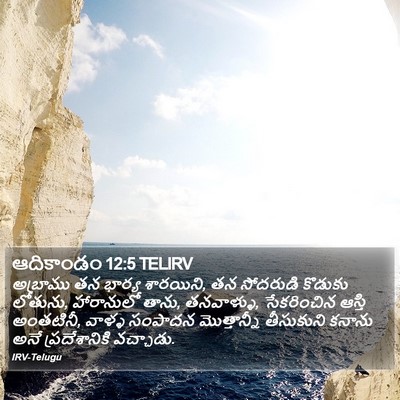 ఆదికాండం 12:5 TELIRV Bible Verse Image