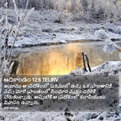 ఆదికాండం 12:6 TELIRV Bible Verse Image