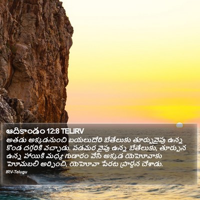 ఆదికాండం 12:8 TELIRV Bible Verse Image