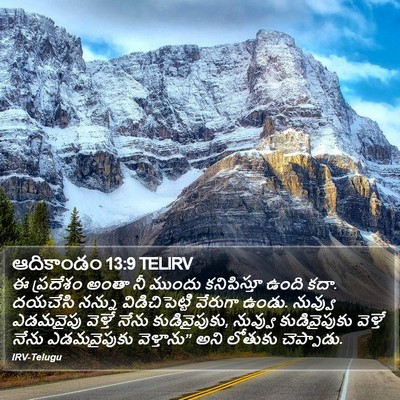 ఆదికాండం 13:9 TELIRV Bible Verse Image