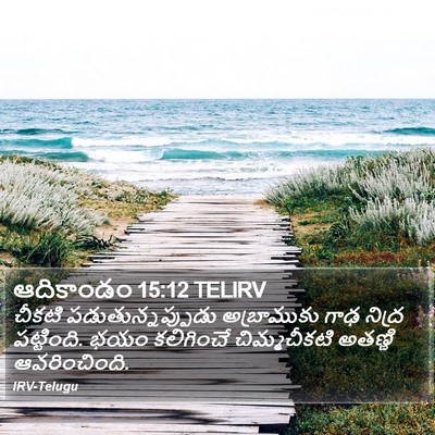ఆదికాండం 15:12 TELIRV Bible Verse Image