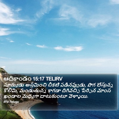 ఆదికాండం 15:17 TELIRV Bible Verse Image