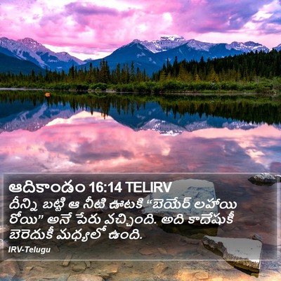 ఆదికాండం 16:14 TELIRV Bible Verse Image