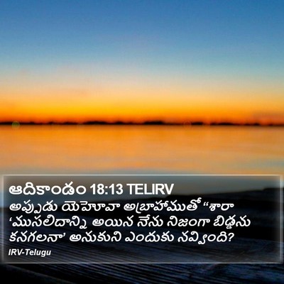 ఆదికాండం 18:13 TELIRV Bible Verse Image