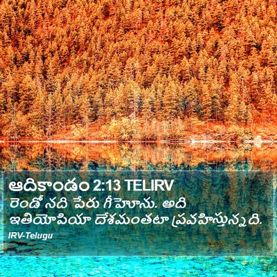 ఆదికాండం 2:13 TELIRV Bible Verse Image
