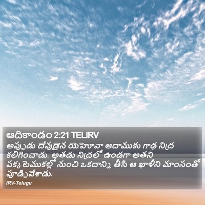 ఆదికాండం 2:21 TELIRV Bible Verse Image