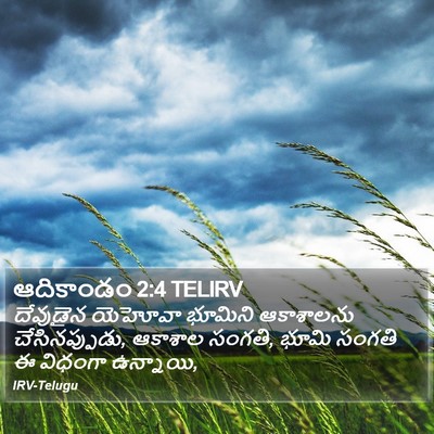 ఆదికాండం 2:4 TELIRV Bible Verse Image