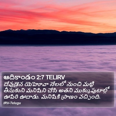 ఆదికాండం 2:7 TELIRV Bible Verse Image